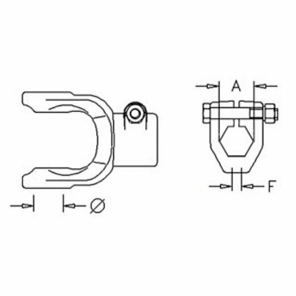 Aftermarket Tractor Yoke DRF30-0008